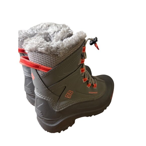 Columbia Bugaboot III Women's Waterproof Faux Fur Winter Boots Size 5 Gray & Ora - Picture 5 of 11